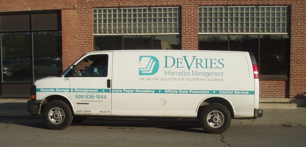 DeVries Courier Service Van