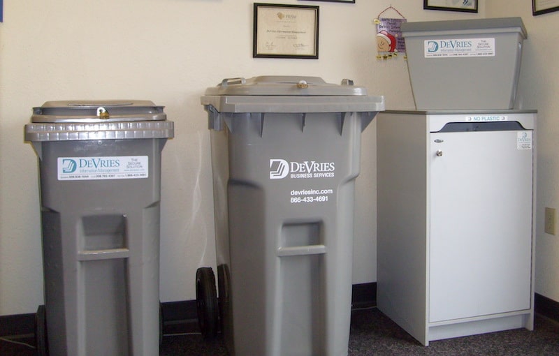 Collection Containers Four kinds of DeVries Branded Collection Containers