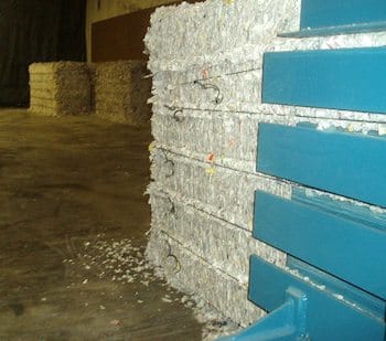 DeVries Baler Shredded Fiber