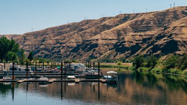 Rural camping Landscape from Boyer Park - Whitman County, Washington