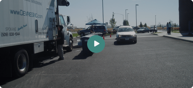 Video preview of a document shredding event.