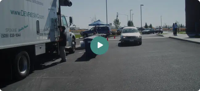 Video preview of a document shredding event.