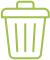 Illustration of a green trash can.