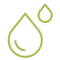 Illustration of two water droplets.