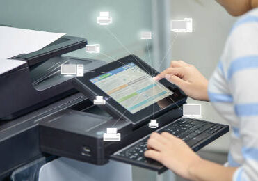 Person Using A Document Scanner