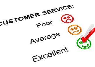 Customer Service Feedback Form Showing an Excellent Rating
